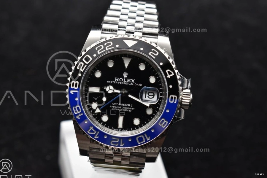 Jubilee Black Clean Bracelet Blue Ceramic BLNR DD3285 126710 CHS Edition GMT-Master II Best Factory on 0420